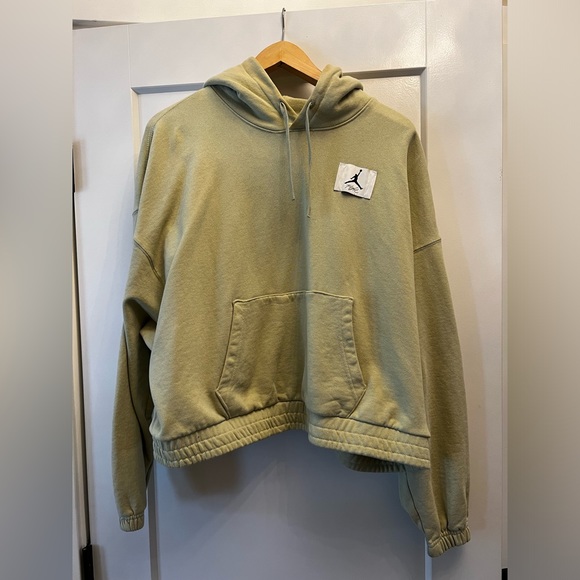 NIKE Jordan green hooded sweatshirt size XL - Picture 1 of 4